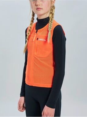 POC POCito VPD Air Vest Kids Orange Ski Snowboard Cycle Back Protector L